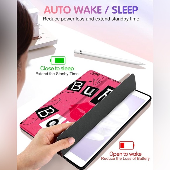 NWT- Burn Book IPad case w/pencil holder - Picture 4 of 5